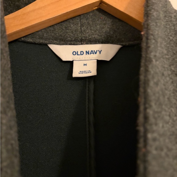 Old Navy women’s Charcoal Trench Coat - Picture 3 of 3